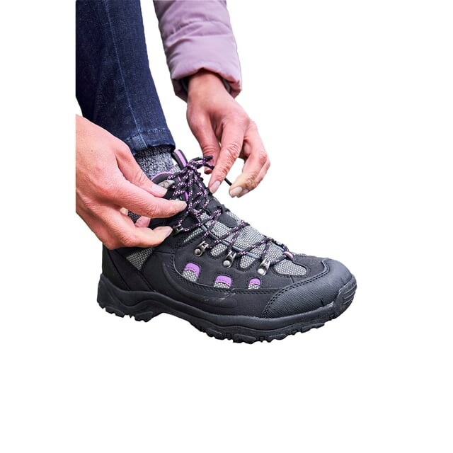 Женские водонепроницаемые походные ботинки Adventurer Mountain Warehouse, черный