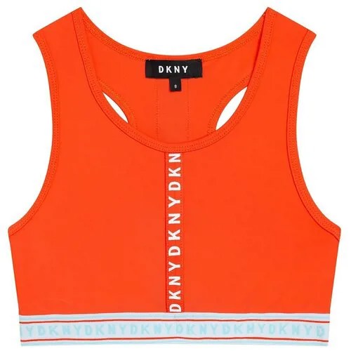 Топ DKNY, размер 152, оранжевый