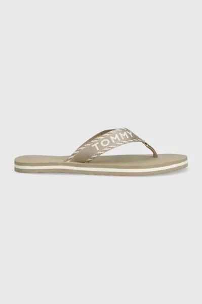 Шлепанцы TOMMY WEBBING SANDAL Tommy Hilfiger, бежевый