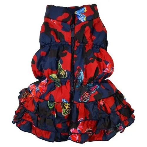 BONITO KIDS Жилет для девочки, цвет камуфляж/бабочки, рост 92 см