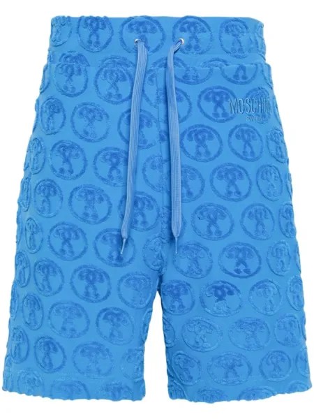 Moschino спортивные шорты с кулиской, синий