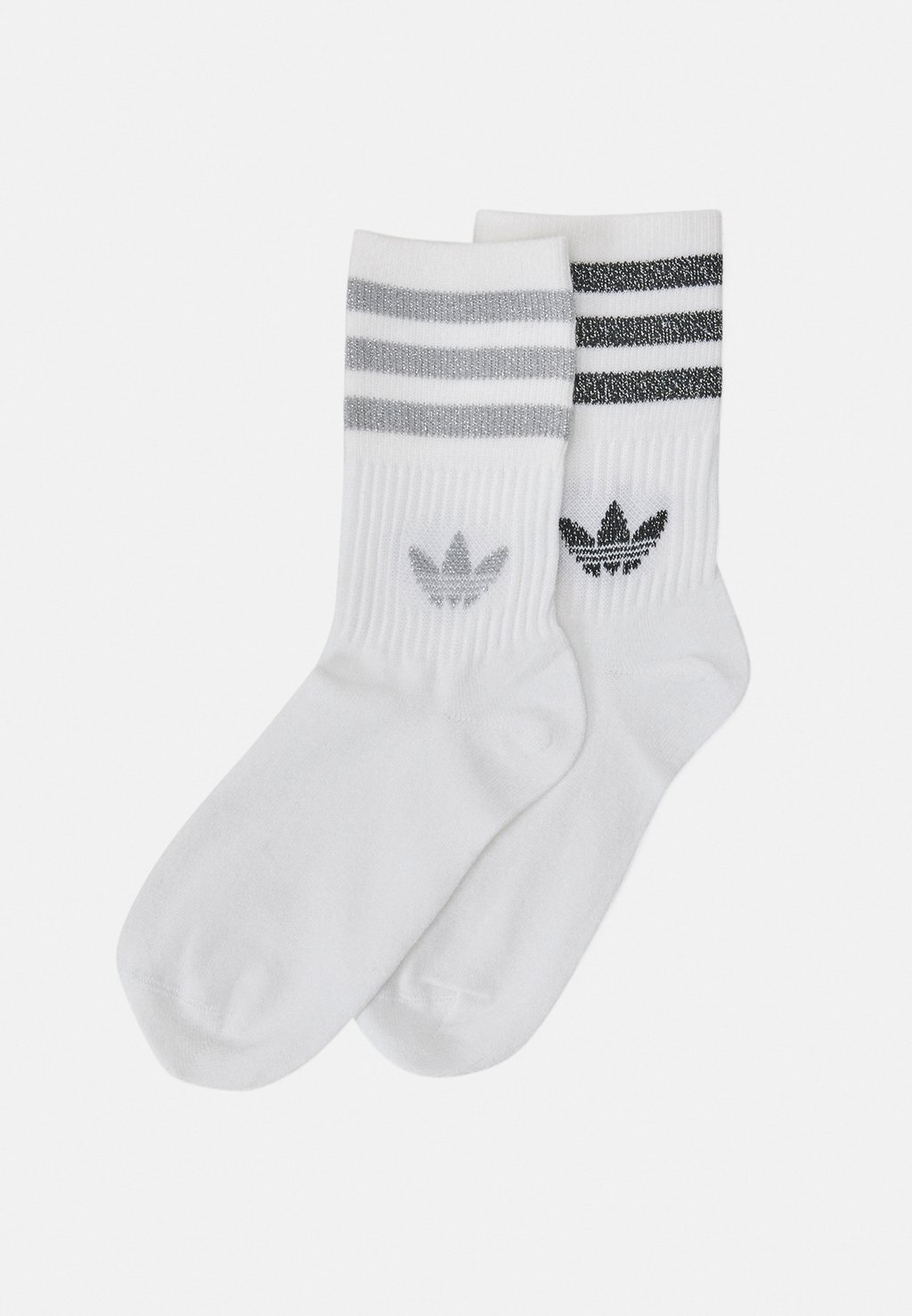 Носки MID CUT UNISEX 2 PACK adidas Originals, цвет white/grey/black