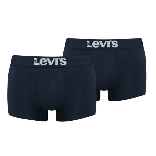 Боксеры Levi´s BoxershortsSolid Basic Trunk 2Pin321 - navy, цвет BoxershortsSolid Basic Trunk 2Pin321 - navy