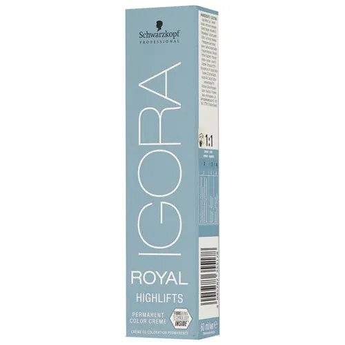 Schwarzkopf Professional Igora Royal краситель для волос Highlifts, 60 мл, 10-1 экстрасветлый блондин сандре