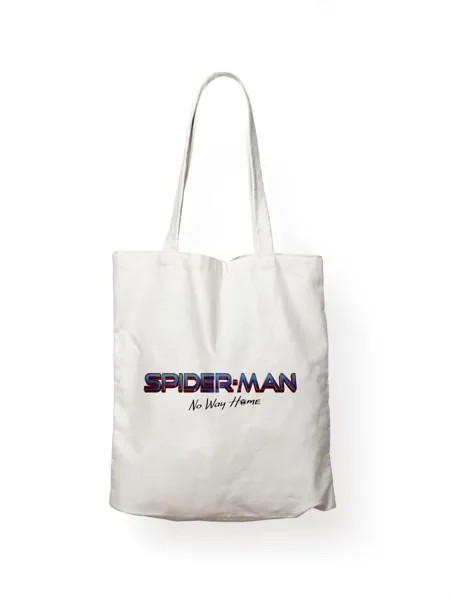 Сумка шоппер унисекс СувенирShop Spider-man/Человек-паук 10, белый