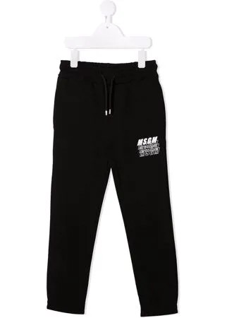 MSGM Kids спортивные брюки с логотипом