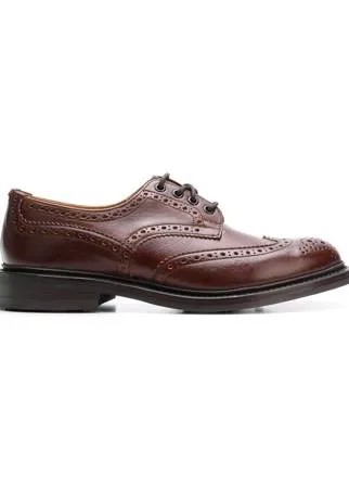 Tricker's punch-hole derby shoes