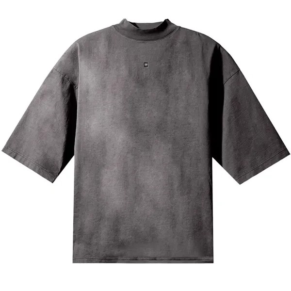 Футболка Yeezy Gap Engineered by Balenciaga Logo 3/4 Sleeve, темно-серый