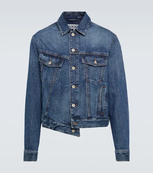 Асимметричная джинсовая куртка Loewe, синий