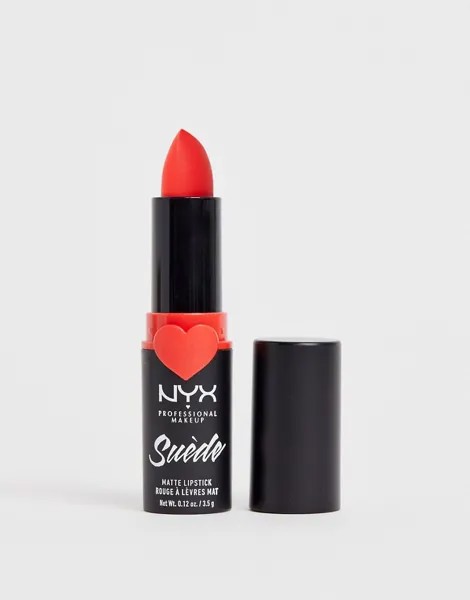 Матовая губная помада NYX Professional Makeup - Suede (Kitten Heels Red)-Красный