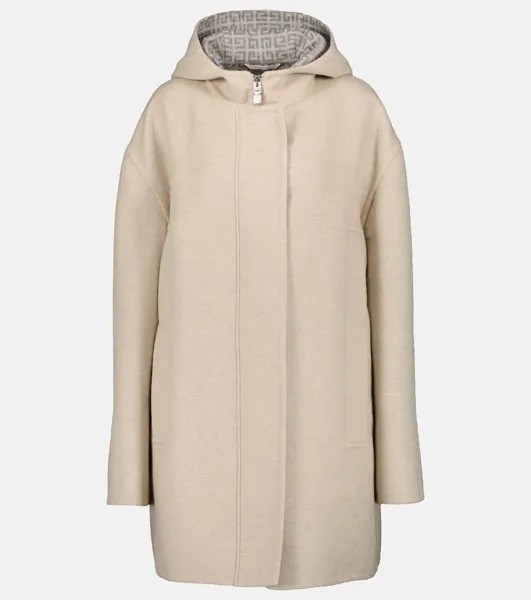 Пальто из шерсти, кашемира и шелка Givenchy, бежевый