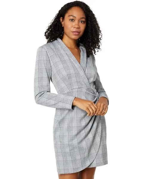 Платье Donna Morgan Metallic Plaid Blazer, цвет Grey/Black