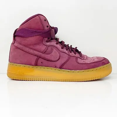 Баскетбольные кроссовки Nike Boys Air Force 1 High WB 922066-600 фиолетовые, 6,5 лет