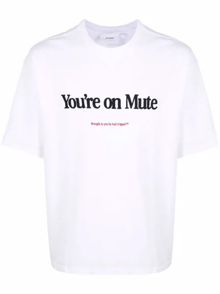 Axel Arigato футболка с принтом You're on Mute