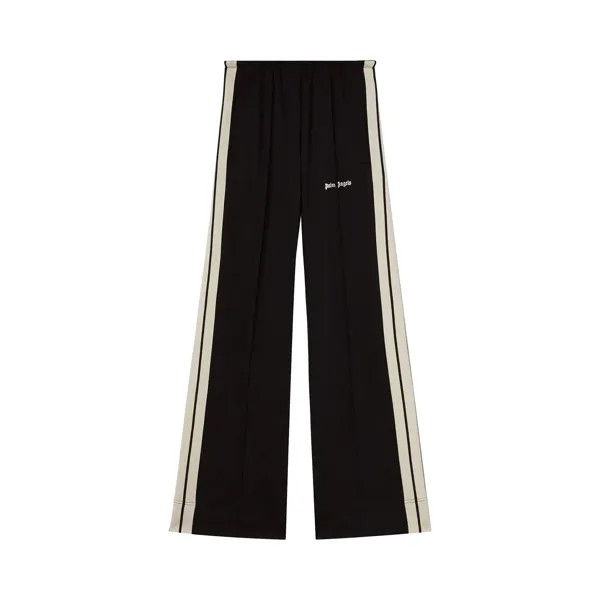 Классические свободные спортивные брюки Palm Angels, цвет: черный/белый