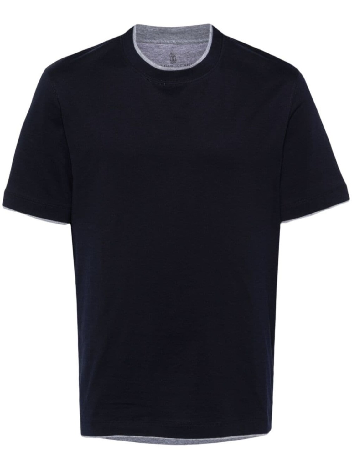 Brunello Cucinelli футболка с многослойным эффектом, синий