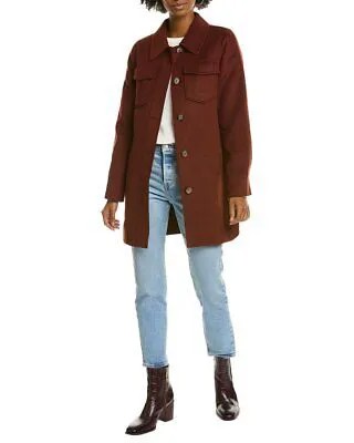 Женский полушерстяной тренч Tahari Medium Shacket