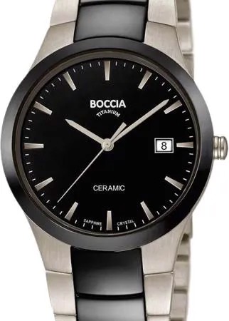Наручные часы кварцевый мужские Boccia Titanium 3639-01 титановые