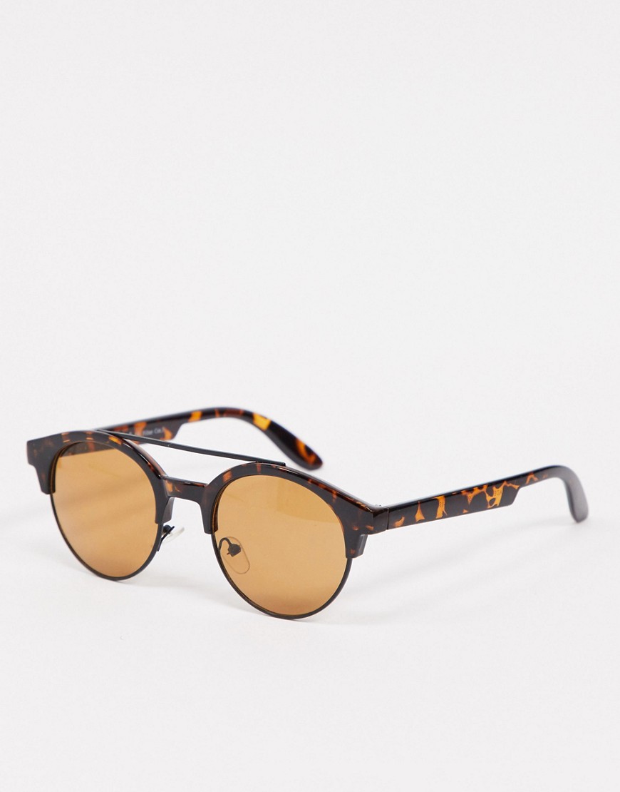 Черепаховые солнцезащитные очки в стиле ретро AJ Morgan-Коричневый цвет