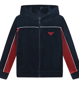 Спортивная куртка из велюра Emporio Armani детская
