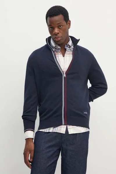 Хлопковый кардиган Tommy Hilfiger, темно-синий