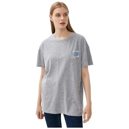 Футболка Lee Cooper Straight Crew Neck Женщины MT4A120482AS2LC1-LGM M