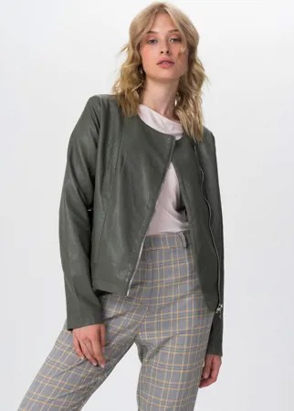 Кожаная куртка женская Tom Farr T4F W9905.44 зеленая 44
