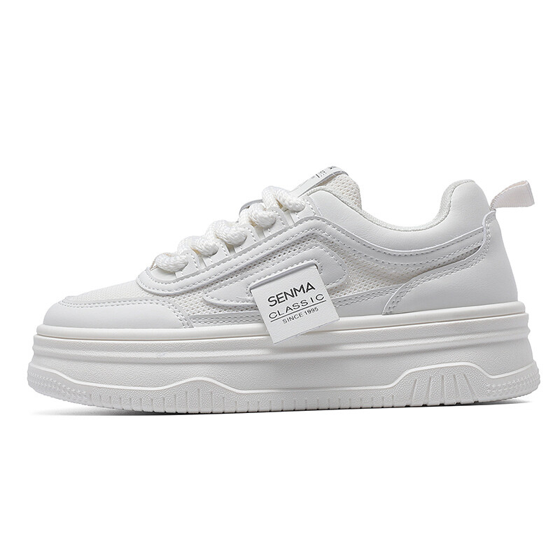 Кроссовки SENMA Semir Skateboarding Shoes Women's Low-top, бежевый/черный