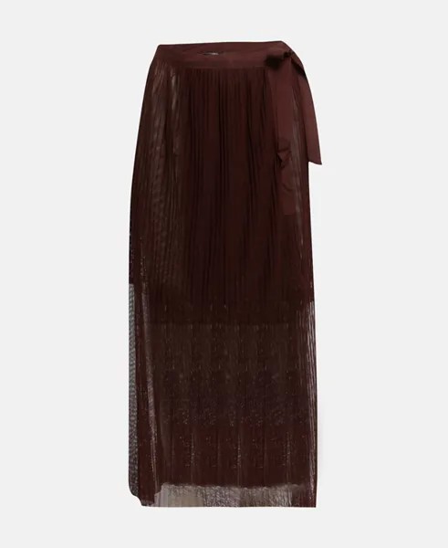 Шифоновая юбка Ulla Popken, коричневый