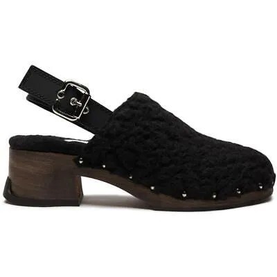 Miista Womens Lana Black Slip On Dressy Mules Shoes 36 Medium (B,M) BHFO 9840