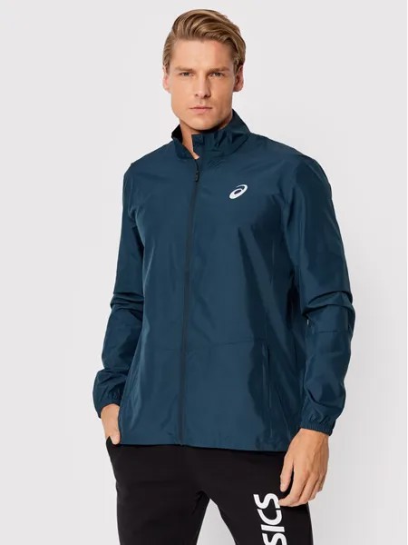 Беговая куртка стандартного кроя Asics, синий