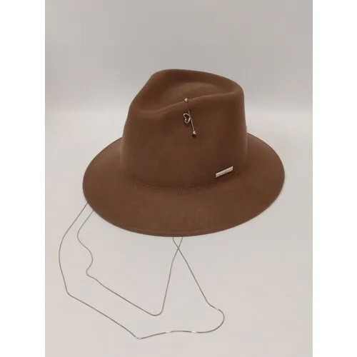 Шляпа Cardinal & Margo, демисезон/зима, шерсть, утепленная, размер L, коричневый