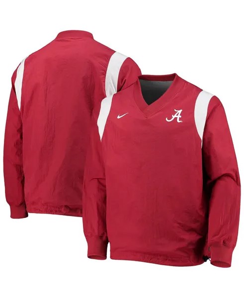 Мужская куртка-ветровка crimson alabama crimson tide rev pullover Nike