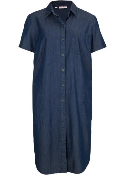 Джинсовое платье из органического хлопка John Baner Jeanswear, синий