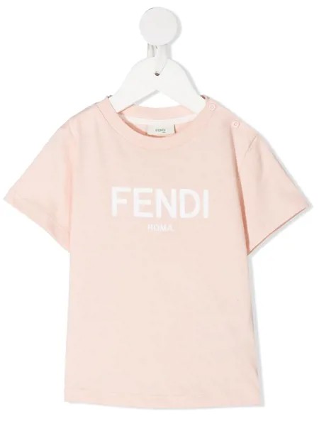 Fendi Kids футболка с логотипом