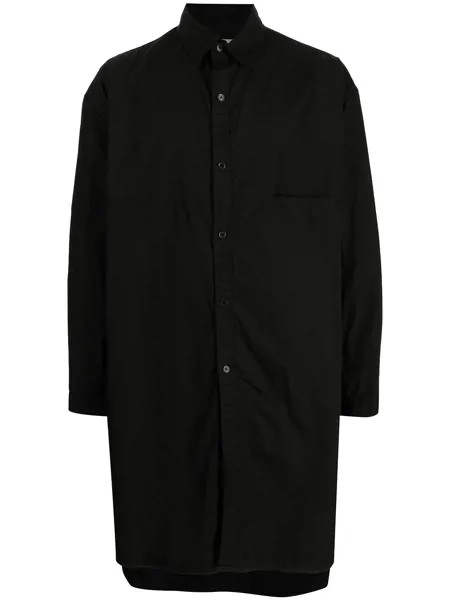 Yohji Yamamoto длинная рубашка на пуговицах