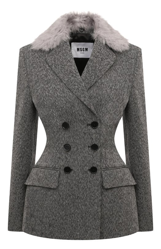 Жакет из хлопка и шерсти MSGM
