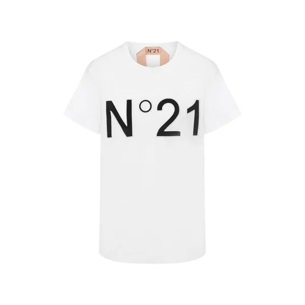 Хлопковая футболка No. 21