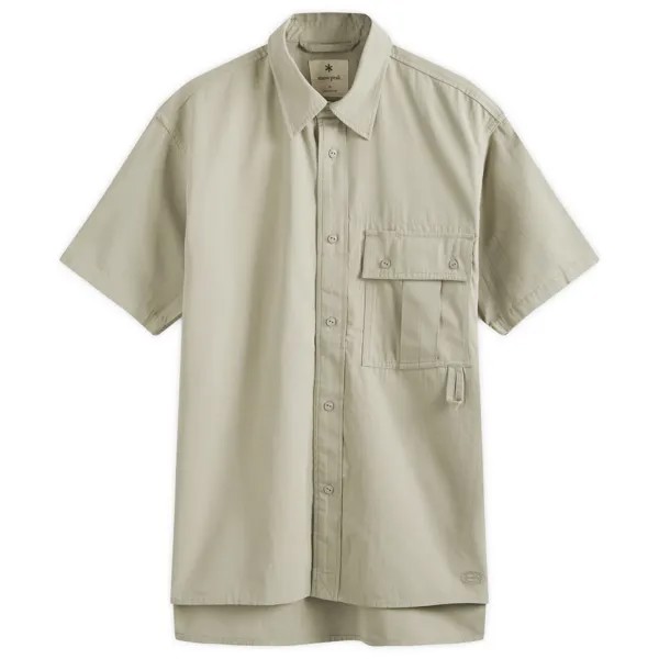 Рубашка Snow Peak Takibi Light Ripstop Short Sleeve, светло-серый