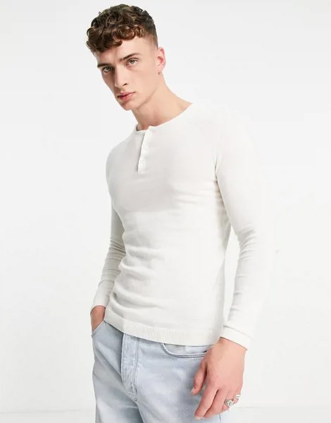 Белая хлопковая футболка-поло в винтажном стиле ASOS DESIGN-Белый