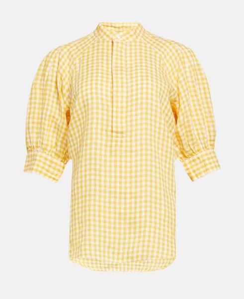 Льняная блузка Polo Ralph Lauren, желтый