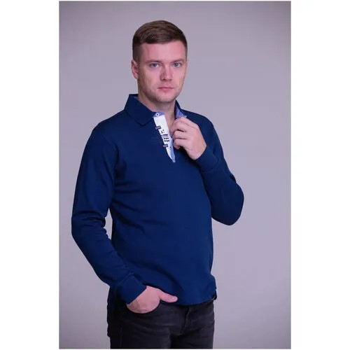 Поло ТД Коллекция, хлопок, однотонное, размер XL, черный