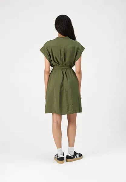 Летнее платье UTILITY MINI SHIRT DRESS GAP, темно-зеленый