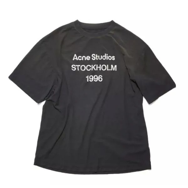 Футболка t-shirt faded faded Acne Studios, черный