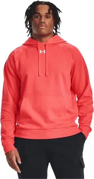 Флисовая толстовка Rival Under Armour, цвет Venom Red/White