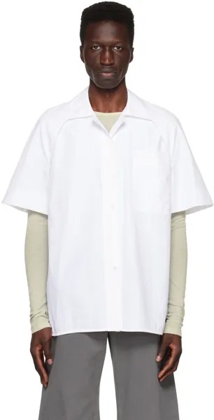 Белая рубашка с остроконечным стежком LOW CLASSIC