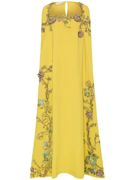 Oscar de la Renta платье-кафтан Art Nouveau