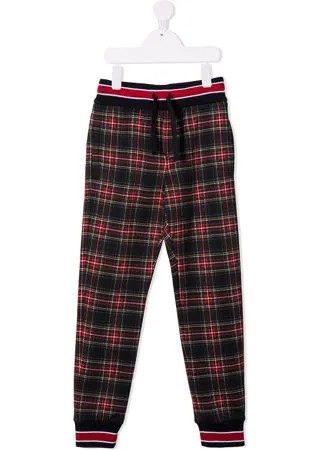 Dolce & Gabbana Kids брюки в клетку с кулиской