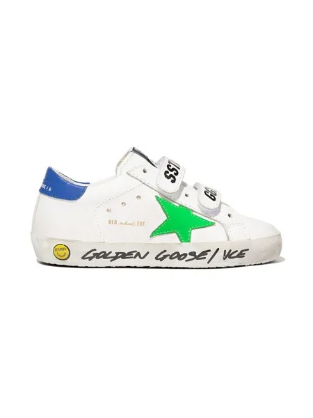 Golden Goose Kids кеды Superstar на липучках