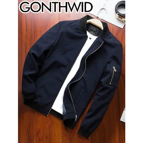 Бомбер GONTHWID, размер 4XL, синий
